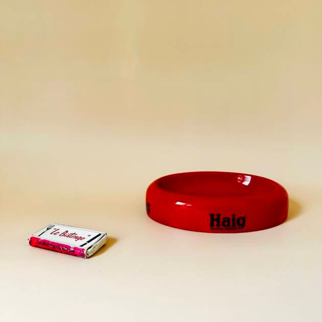 Vintage Oval Shaped Haig Scotch Whiskey Ashtray