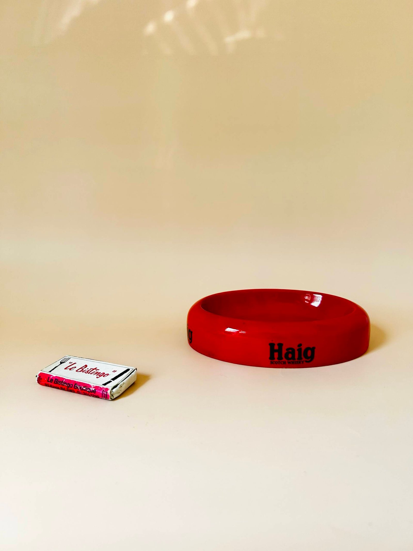 Vintage Oval Shaped Haig Scotch Whiskey Ashtray