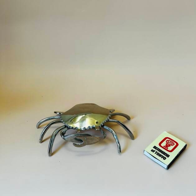 Vintage brass crab 🦀 trinket box or ashtray