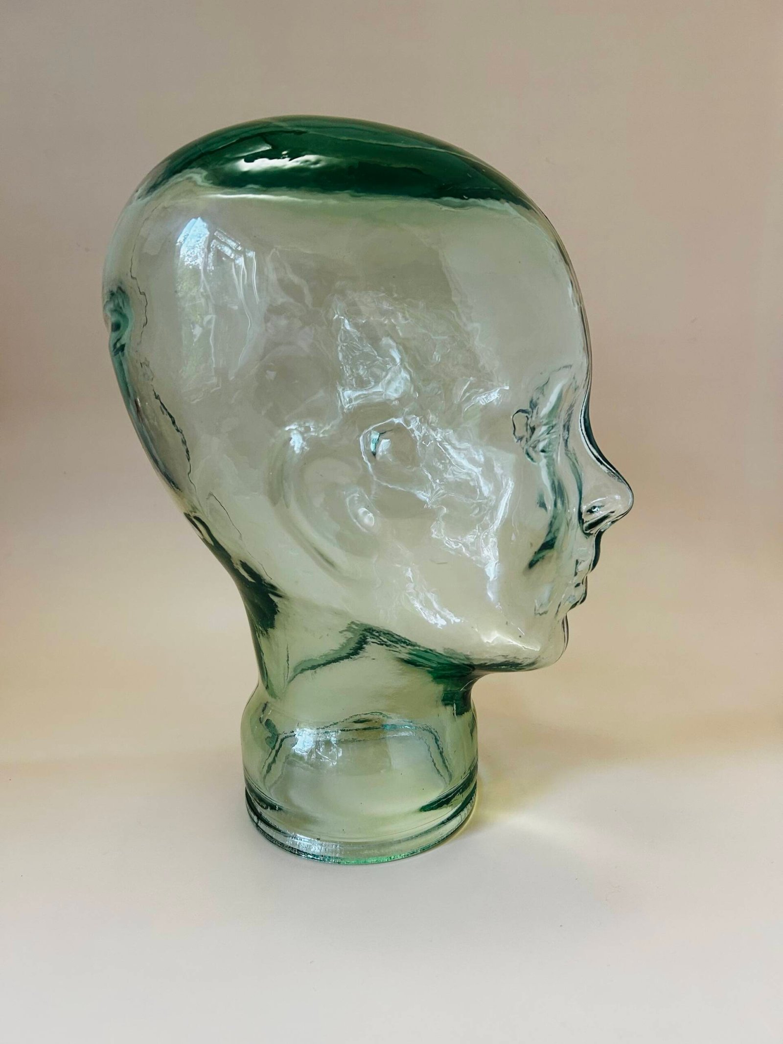 Vintage Recycled Glass Mannequin Head, Made In Spain ๐ช๐ธ - Image 4