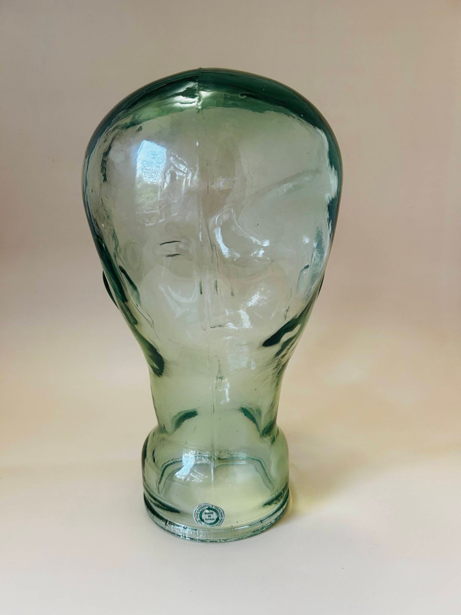 Vintage Recycled Glass Mannequin Head, Made In Spain ๐ช๐ธ - Image 3