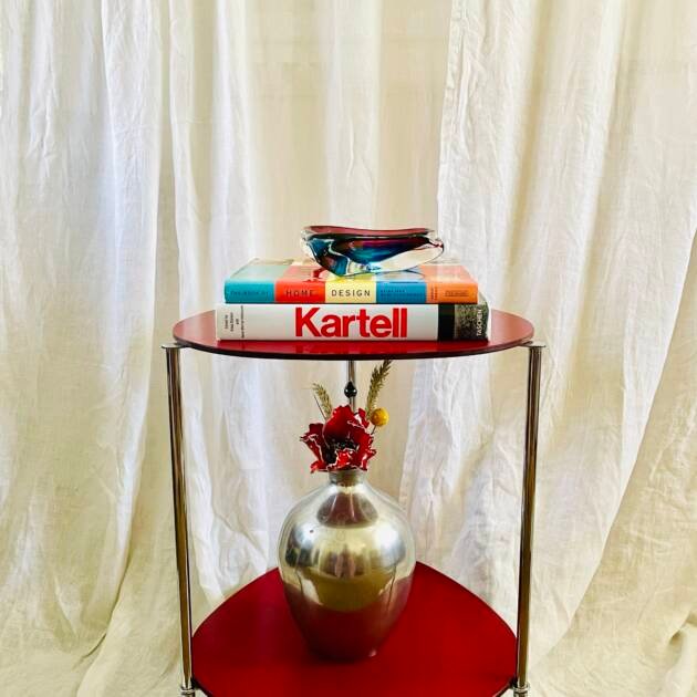 Rare Retro Red Trolley , By OgTM, Made In Italy 🇮🇹