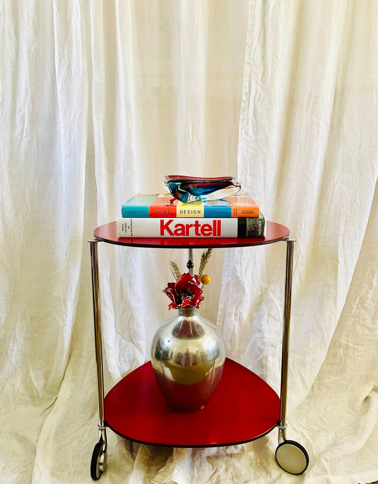 Rare Retro Red Trolley , By OgTM, Made In Italy ๐ฎ๐น