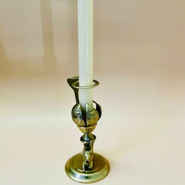 Antique Indian Brass Cobra & Bull 🐂 Incense Burner or Candle Holder.