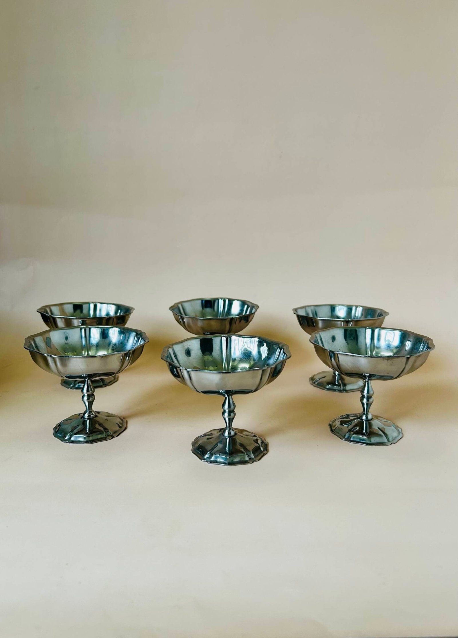 Vintage Stainless Steel Ice-cream Coups, Made In France ๐ซ๐ท - Image 2