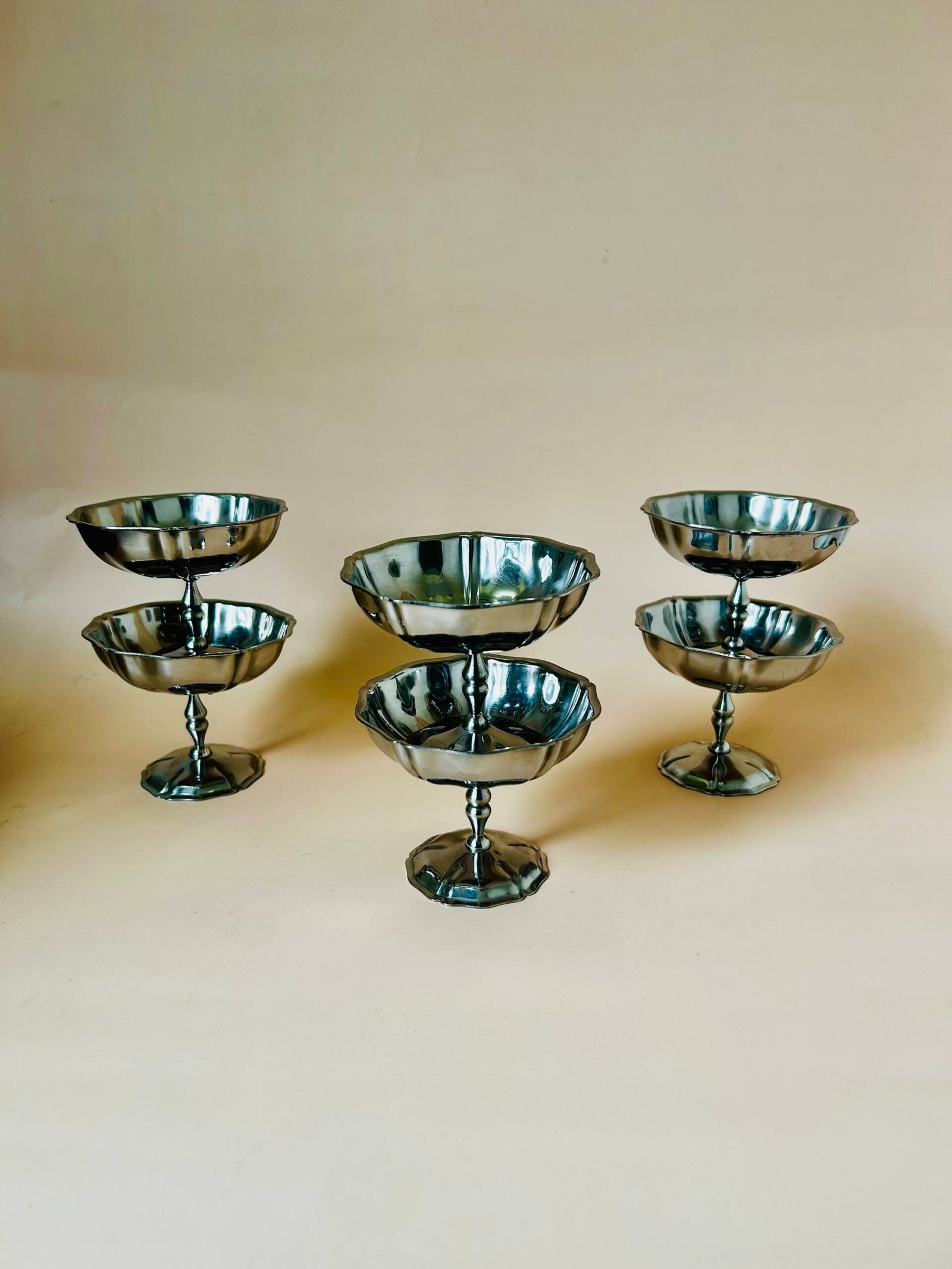 Vintage Stainless Steel Ice-cream Coups, Made In France ๐ซ๐ท