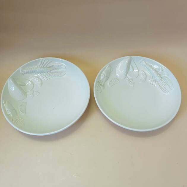 Vintage Bassano Ceramic Seafood Plates/Bowls 🍽️.