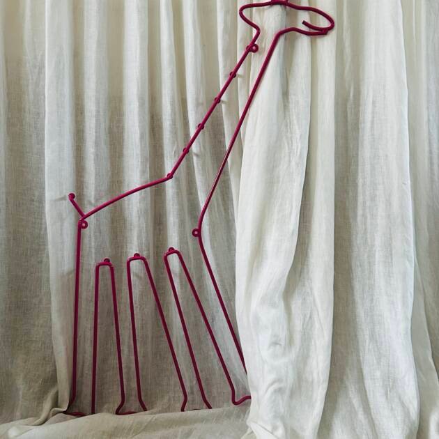 1990s IKEA giraffe 🦒 -shaped wire coat rack