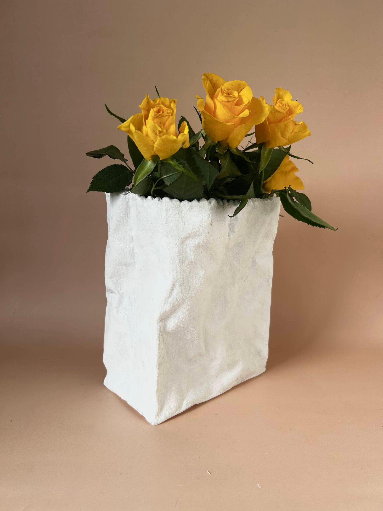 Inspired Rosenthall Tapio-Wirkkala Crushed Paper "Bag" Vase 🏺 - Image 2