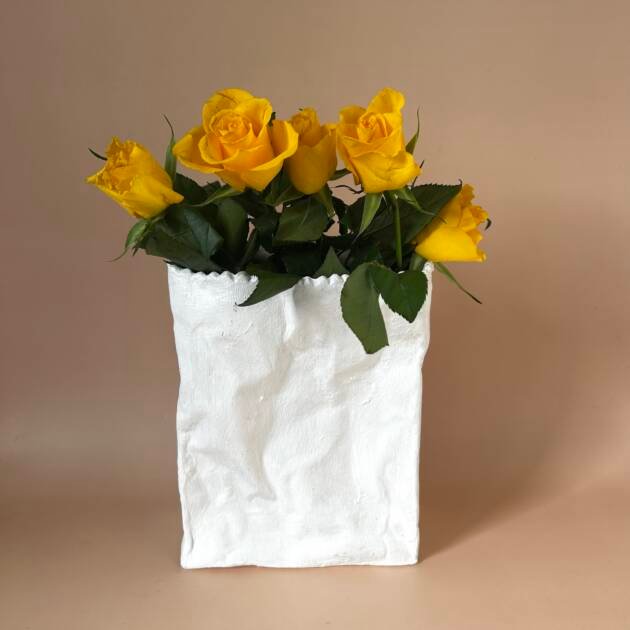Inspired Rosenthall Tapio-Wirkkala Crushed Paper "Bag" Vase 🏺
