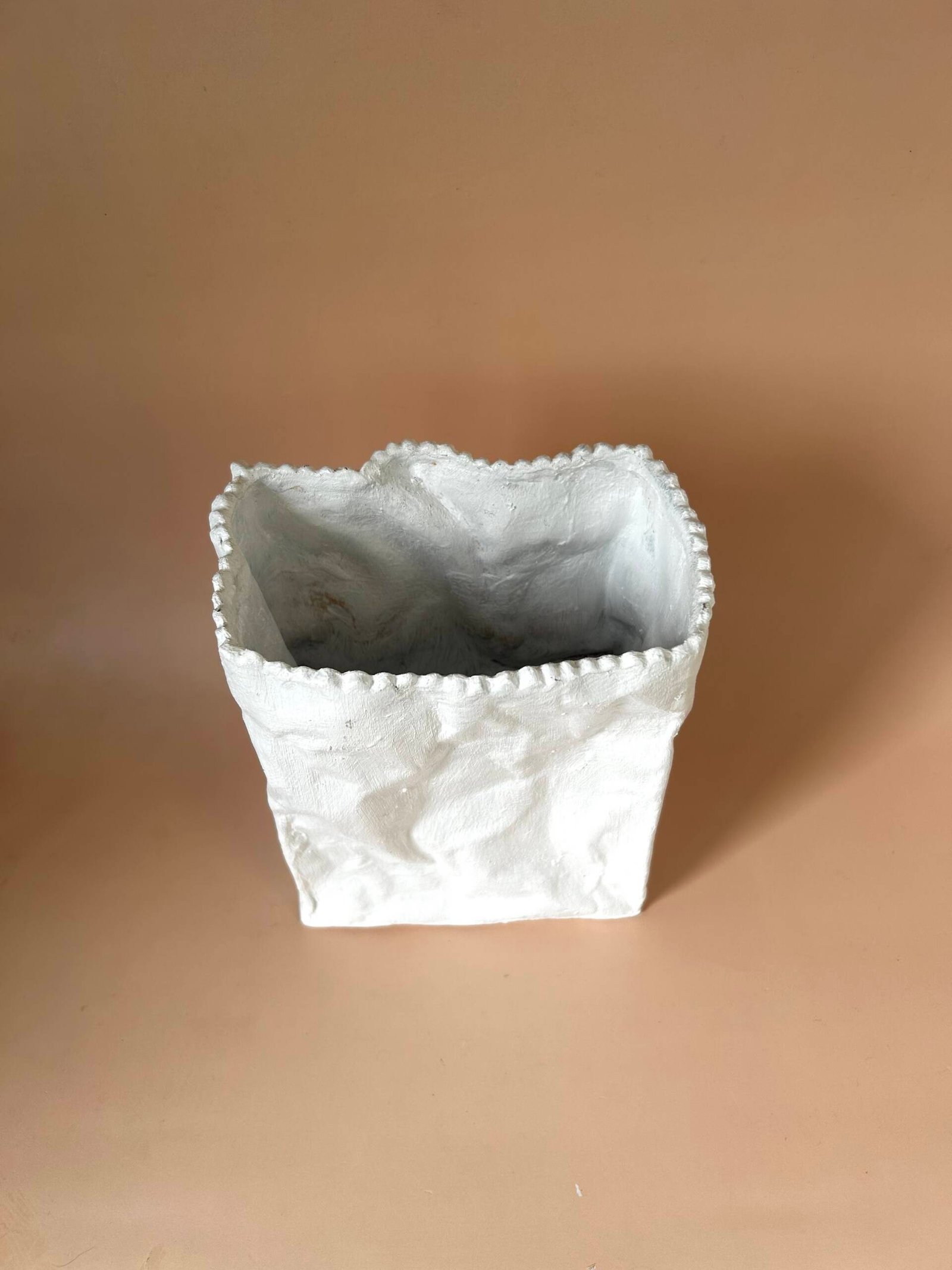 Inspired Rosenthall Tapio-Wirkkala Crushed Paper "Bag" Vase 🏺 - Image 5