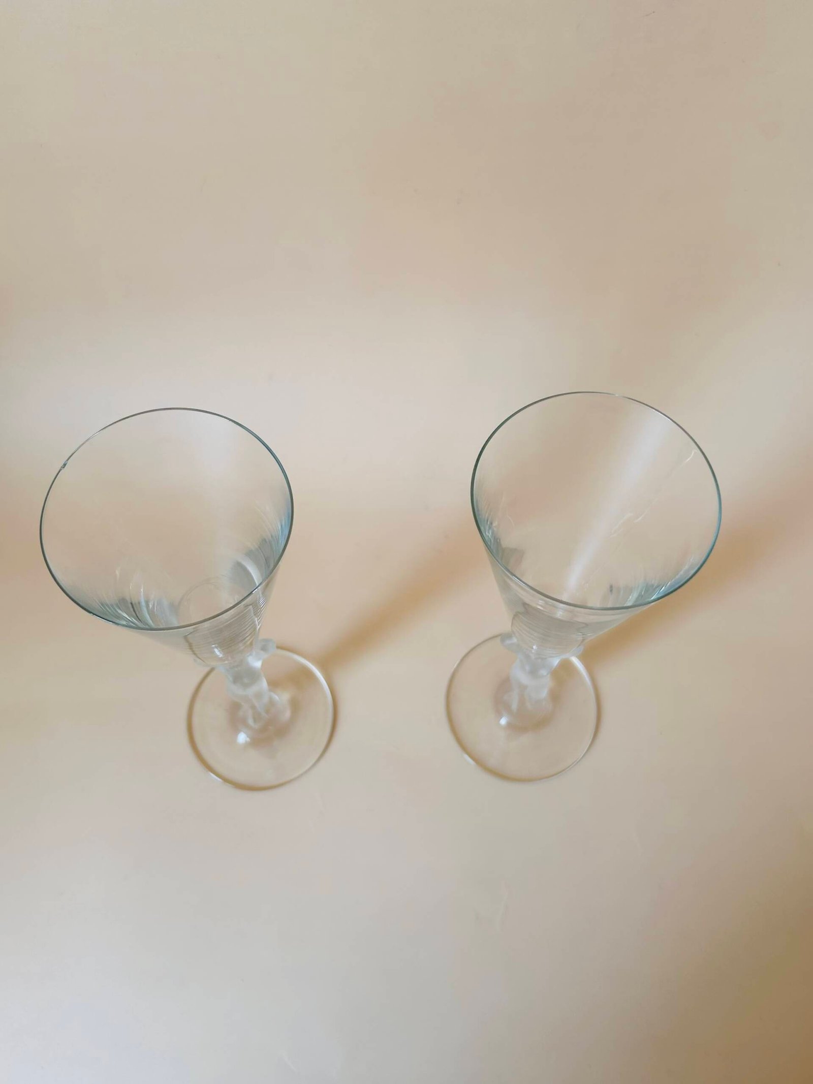 Vintage Bayel Crystal Nude Lady Champagne Flutes ๐ฅ (Art Deco Inspired) - Image 4