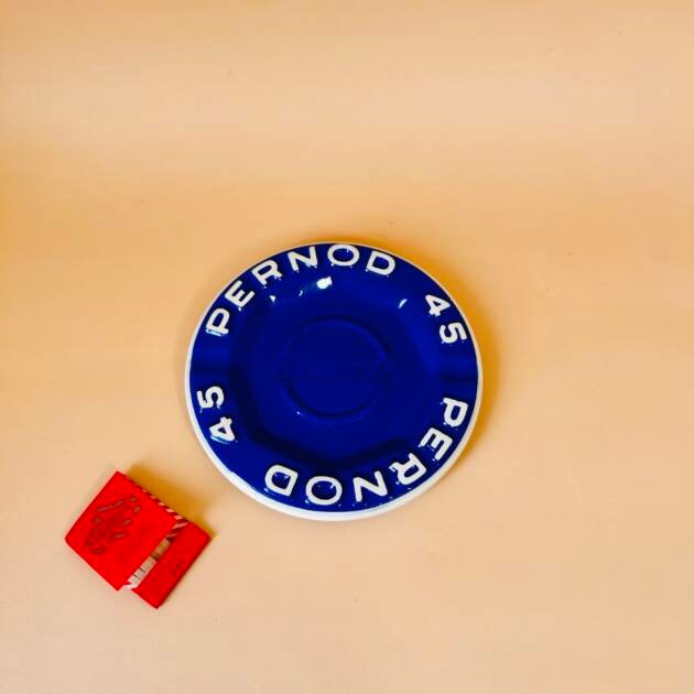 Vintage Ceramic Pernod 45 Ashtray.
