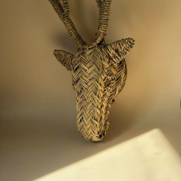 Woven Gazelle Wall Hanging Decor