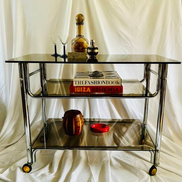 Mid-Century Three Tier Drinks Trolley
