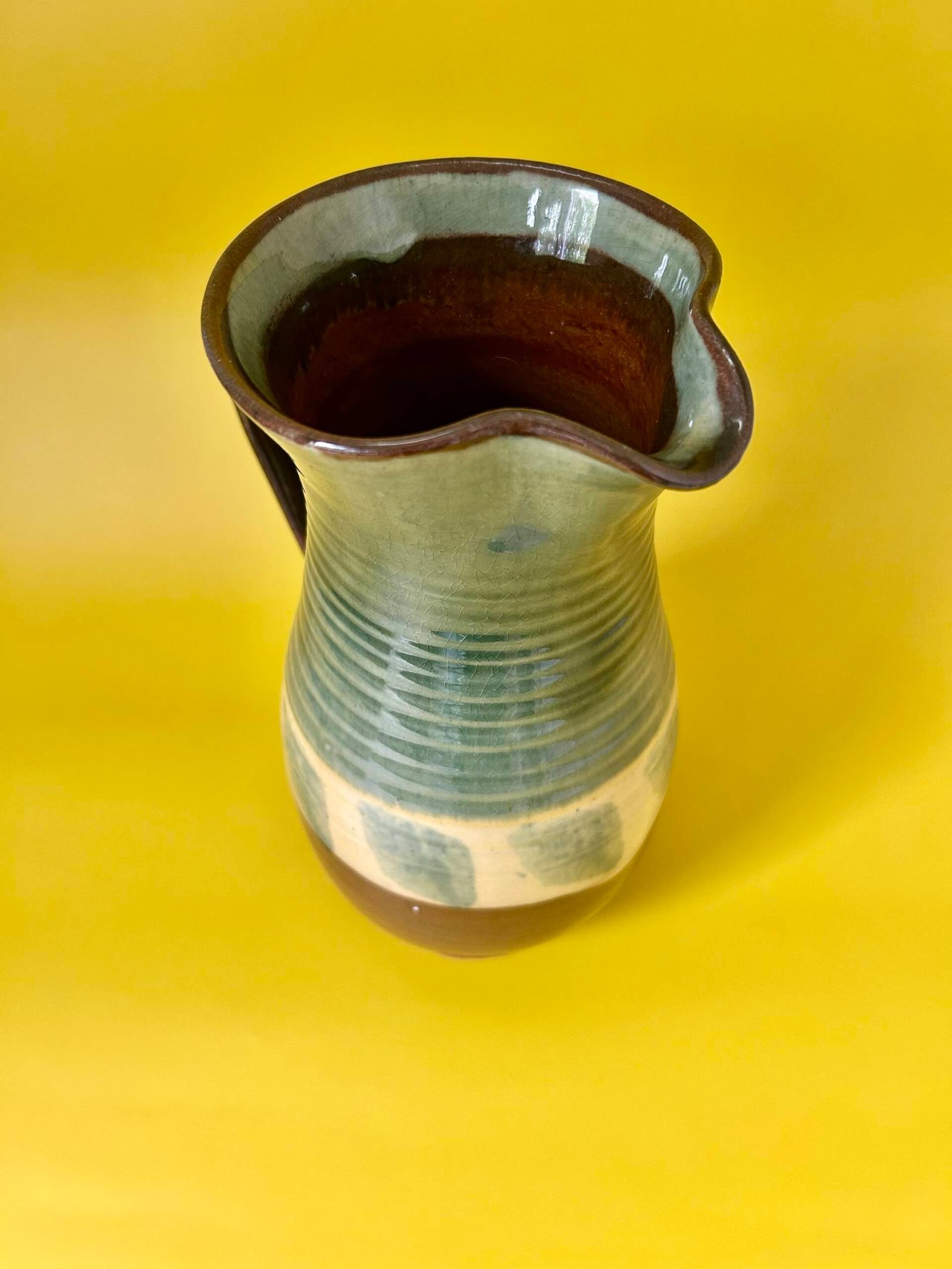 Hand-thrown wattisfield studio pottery jug - Image 4
