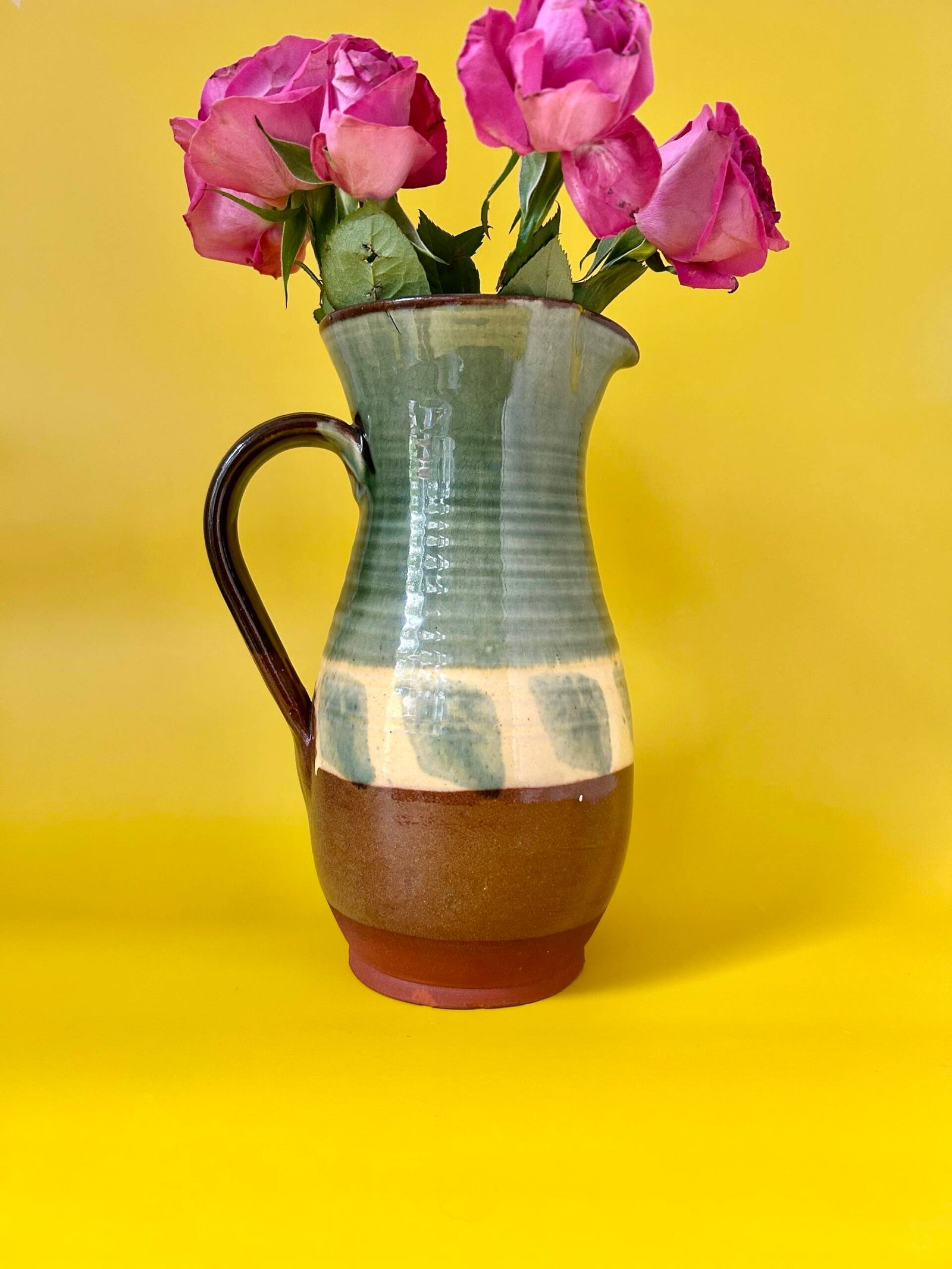 Hand-thrown wattisfield studio pottery jug - Image 3