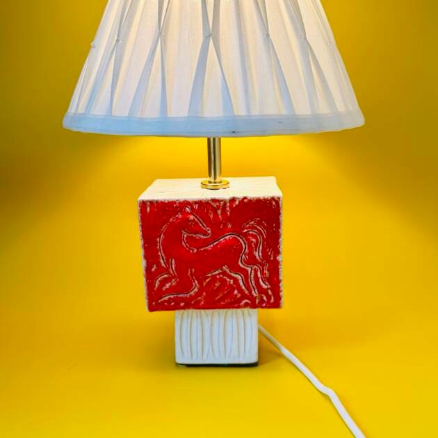 Up cycled 1950s Ceramic Table Lamp