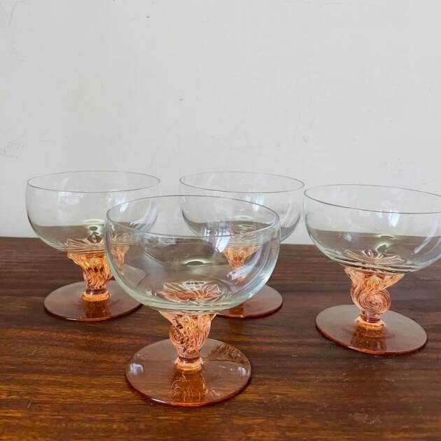 Vintage Champagne  Coup Glasses