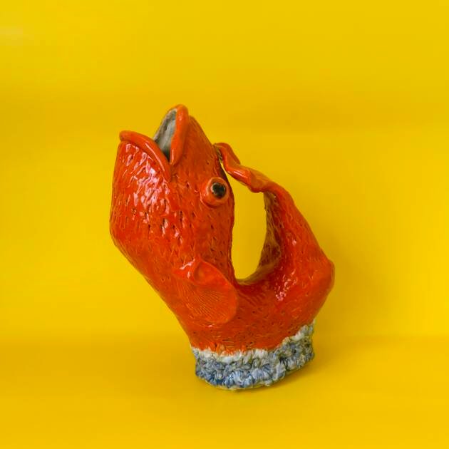 One-of-a-kind hand-sculpted ceramic vessel