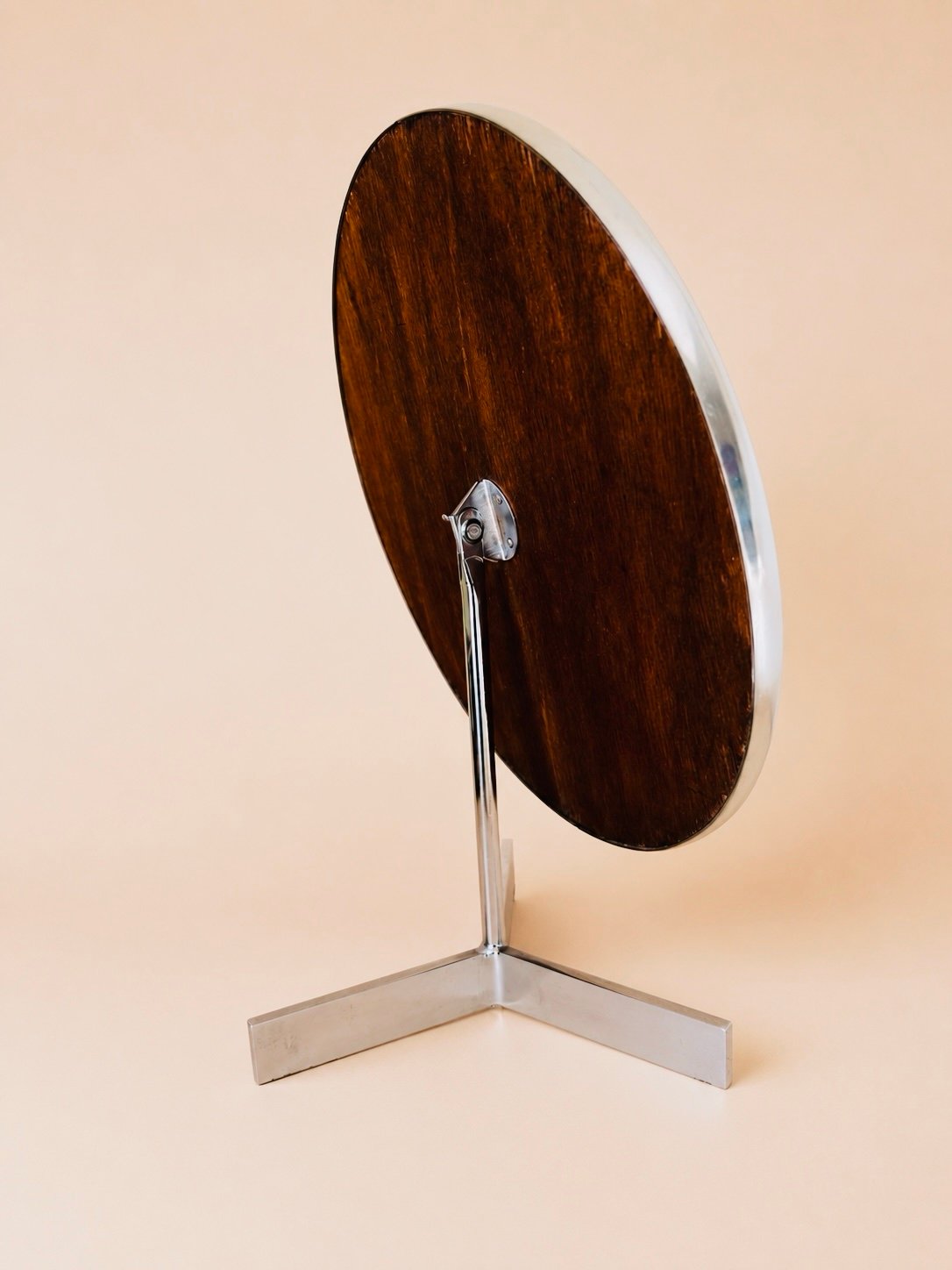 Sculptural Chrome Tripod Mirror - Image 2