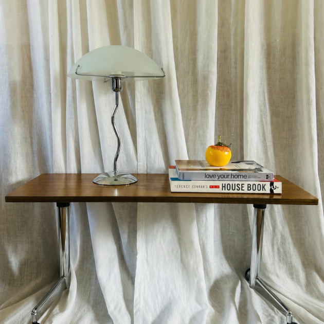 Vintage Chrome Rolling Table