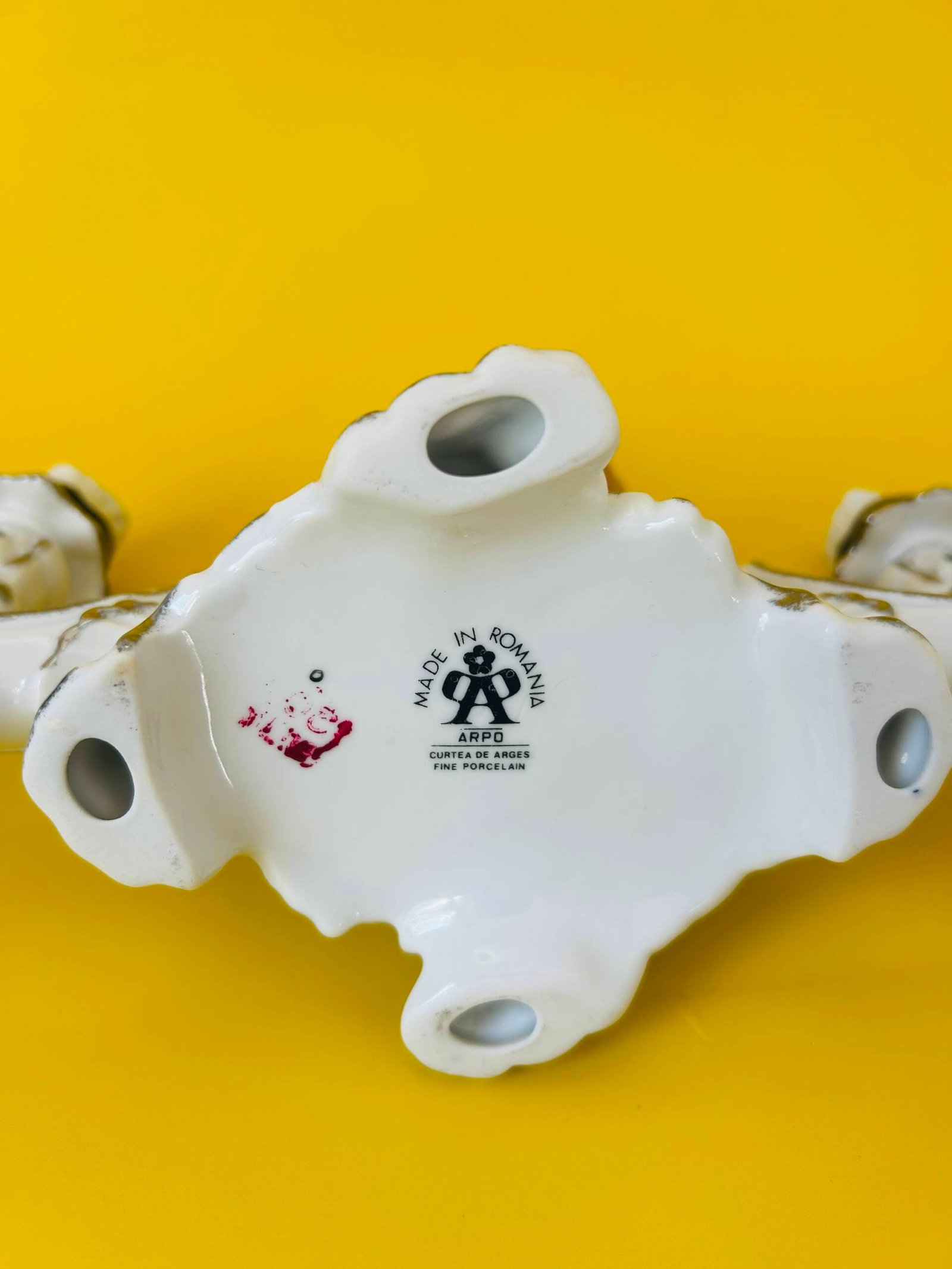 Porcelain Putto Figurine Candelabra - Image 6