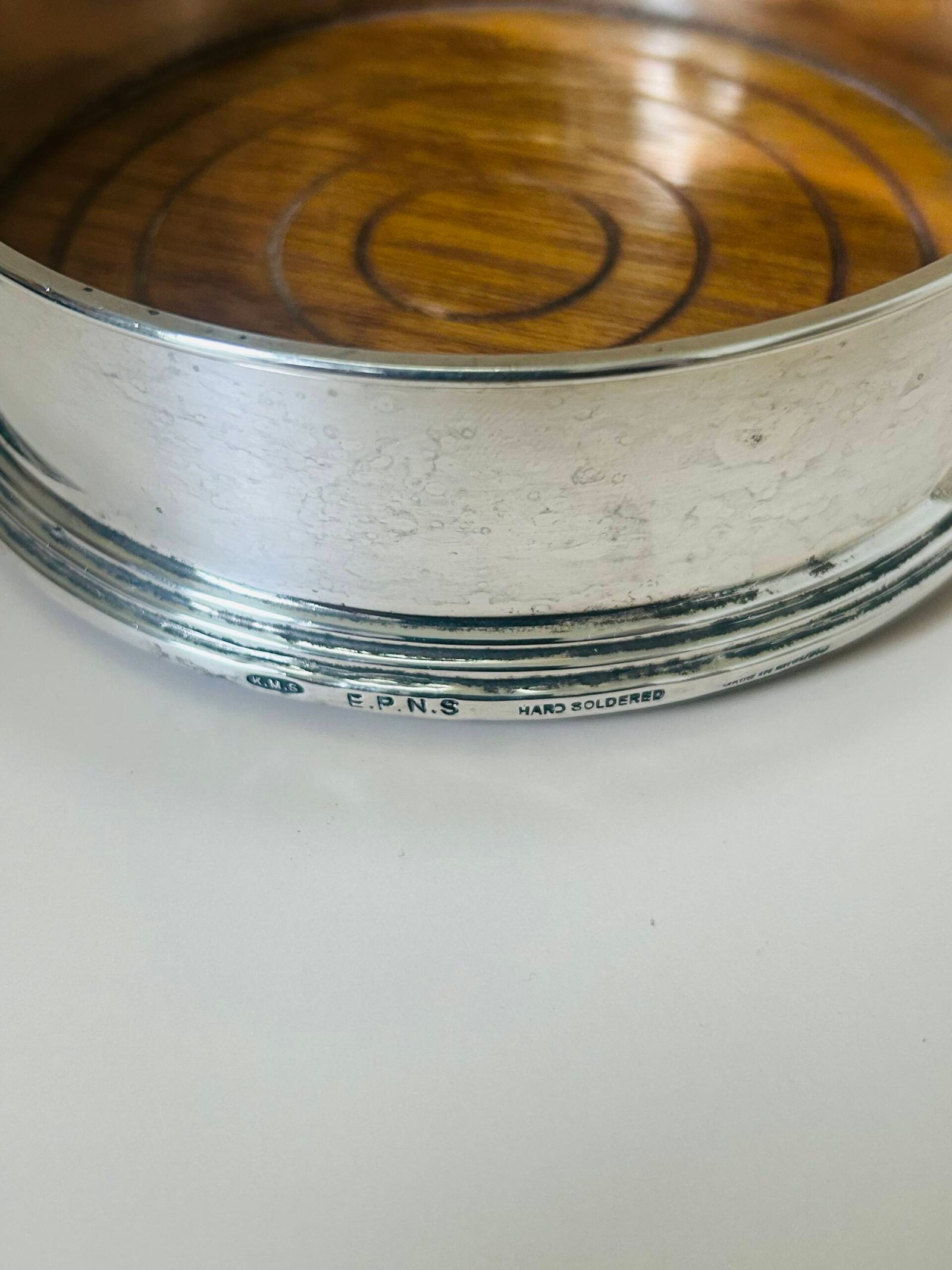 EPNS Silver-Plated Wine Bottle Coaster - Image 5