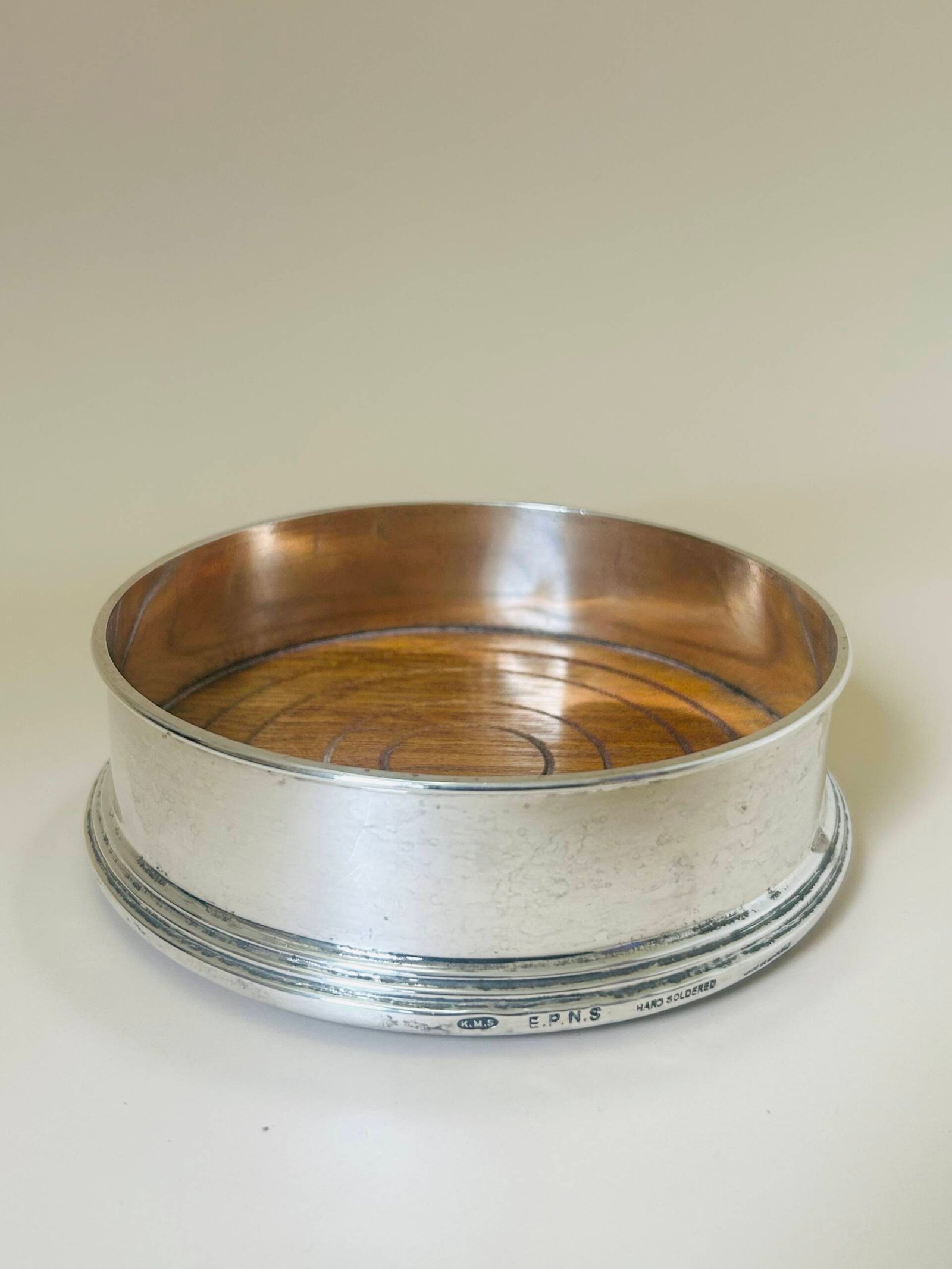 EPNS Silver-Plated Wine Bottle Coaster - Image 3